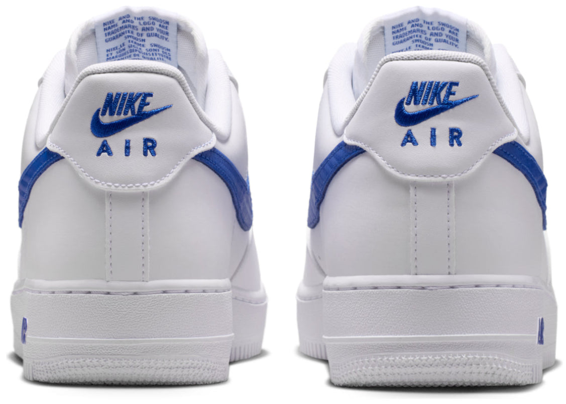 Nike Air Force 1 Low '07 Carbon Fiber Swoosh White Game Royal