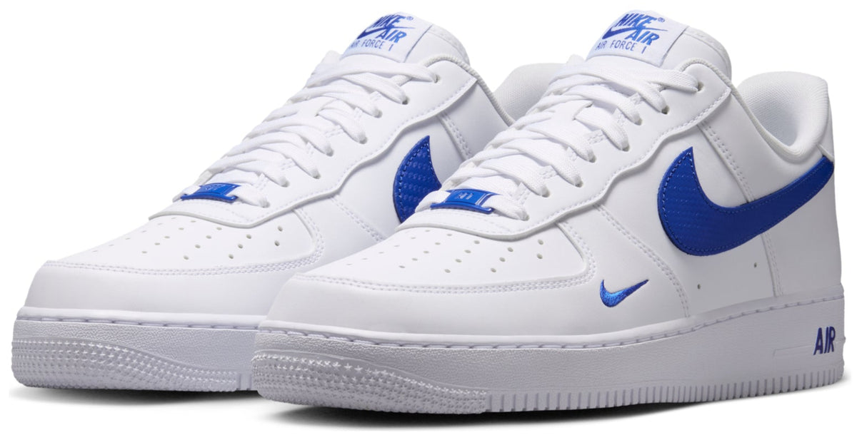 Nike Air Force 1 Low '07 Carbon Fiber Swoosh White Game Royal