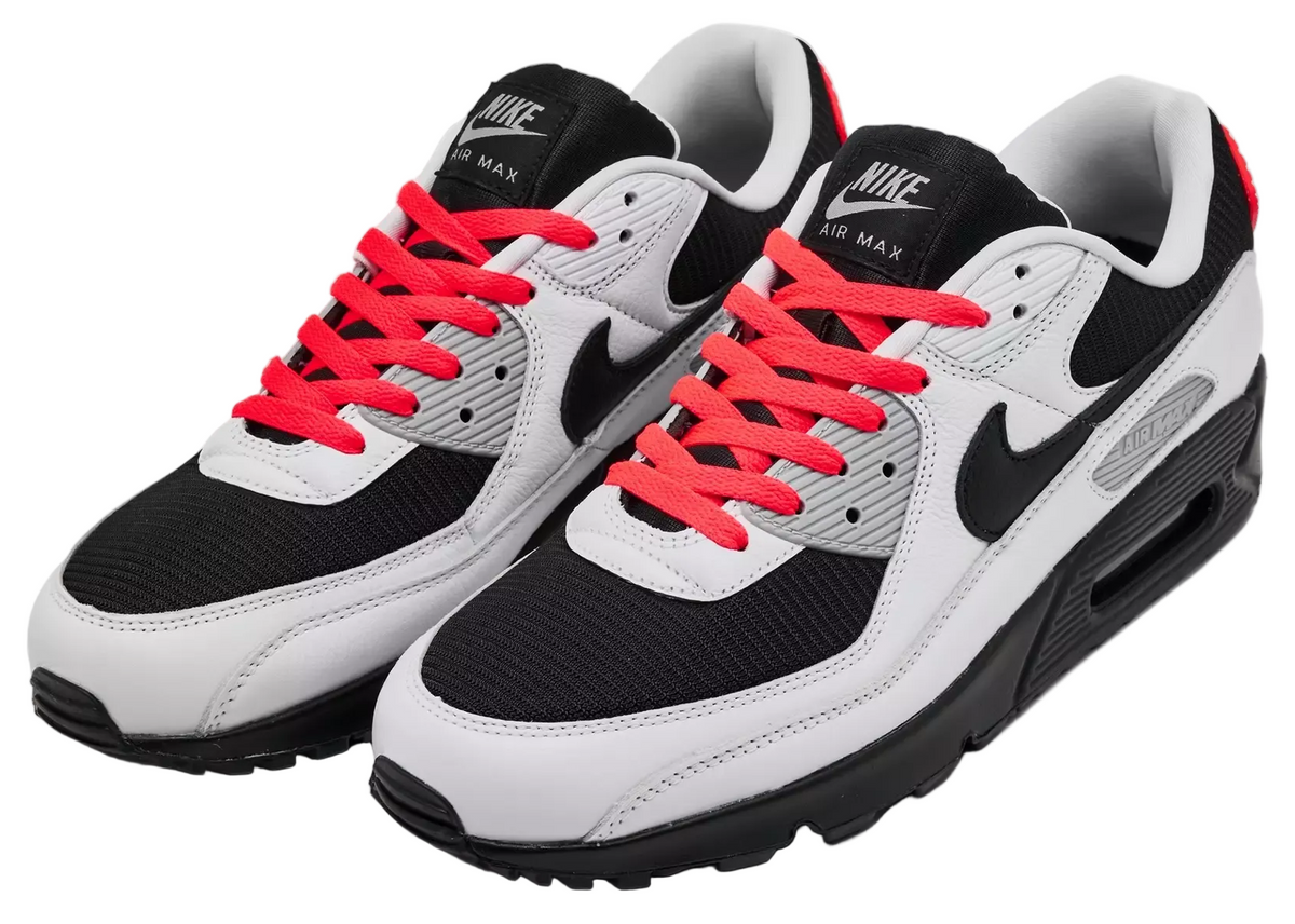 Nike Air Max 90 White Black Radiant Red