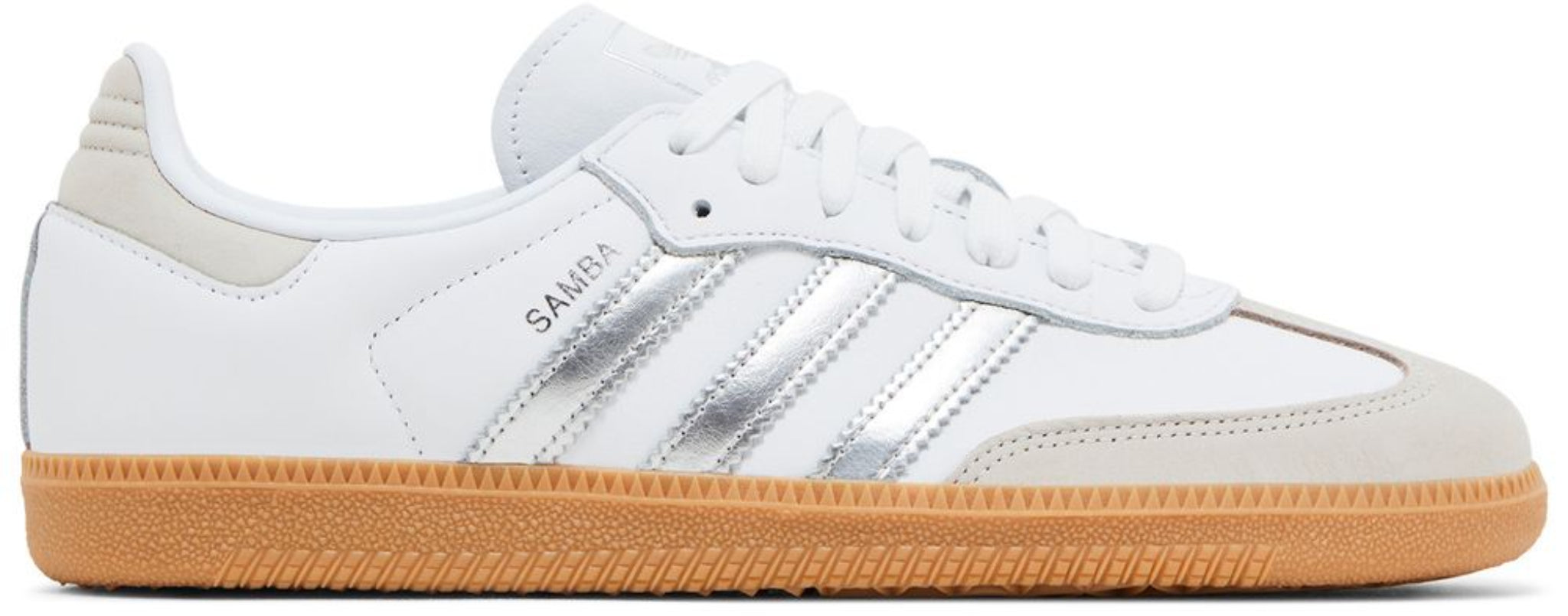 Adidas Samba OG White Silver Metallic Grey (Women's)