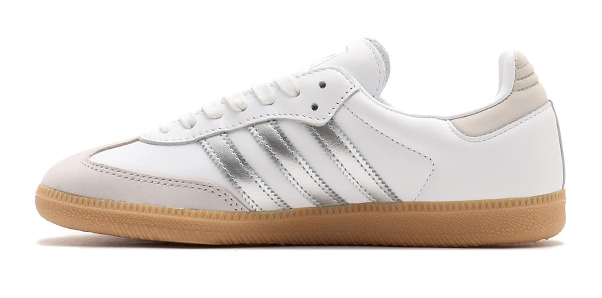 Adidas Samba OG White Silver Metallic Grey (Women's)