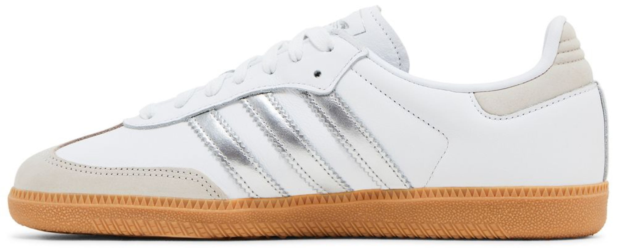 Adidas Samba OG White Silver Metallic Grey (Women's)