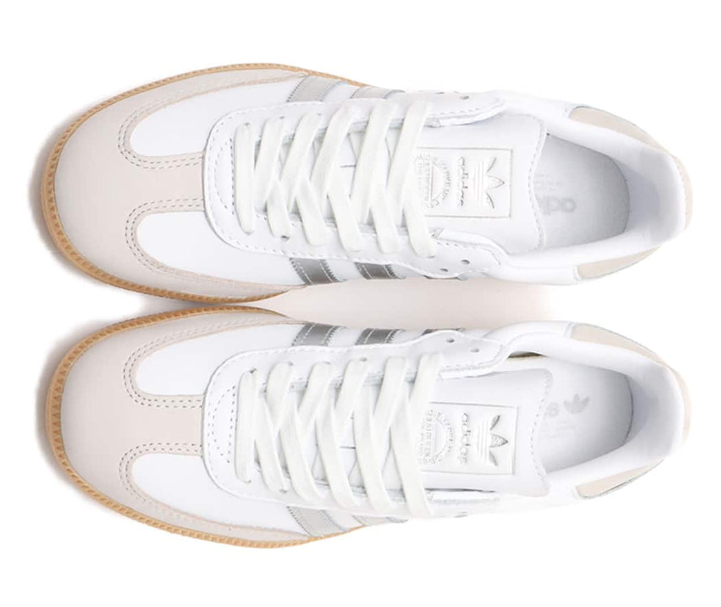 Adidas Samba OG White Silver Metallic Grey (Women's)
