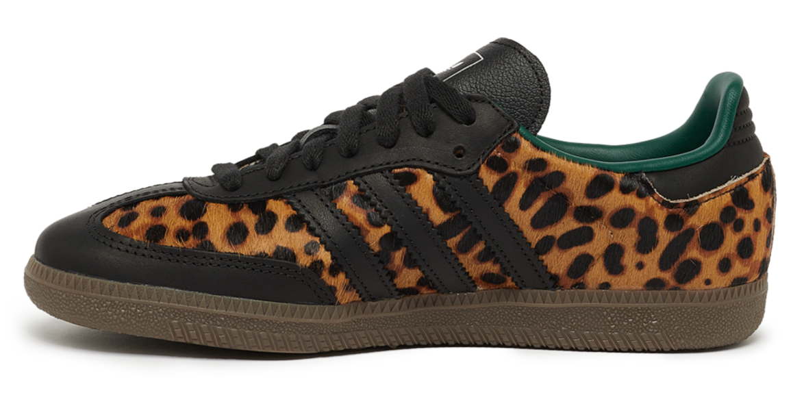 adidas Samba OG Black Green Leopard (Women's)