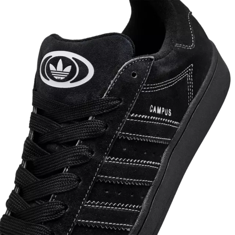 Adidas Campus 00s Core Black White Stitching