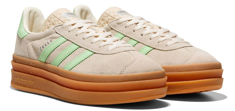 Adidas Gazelle Bold Wonder White Semi Green Spark (GS)