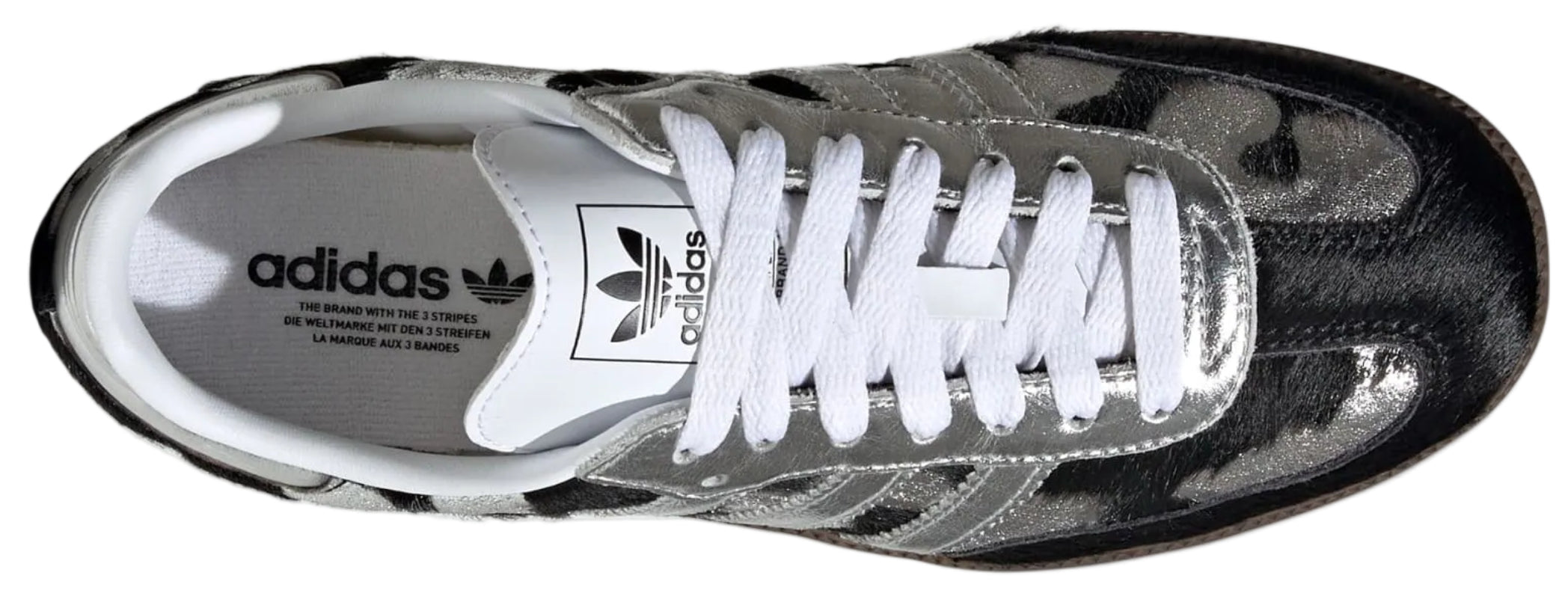 Adidas Samba OG Black Pony Hair Silver Metallic (Women's)