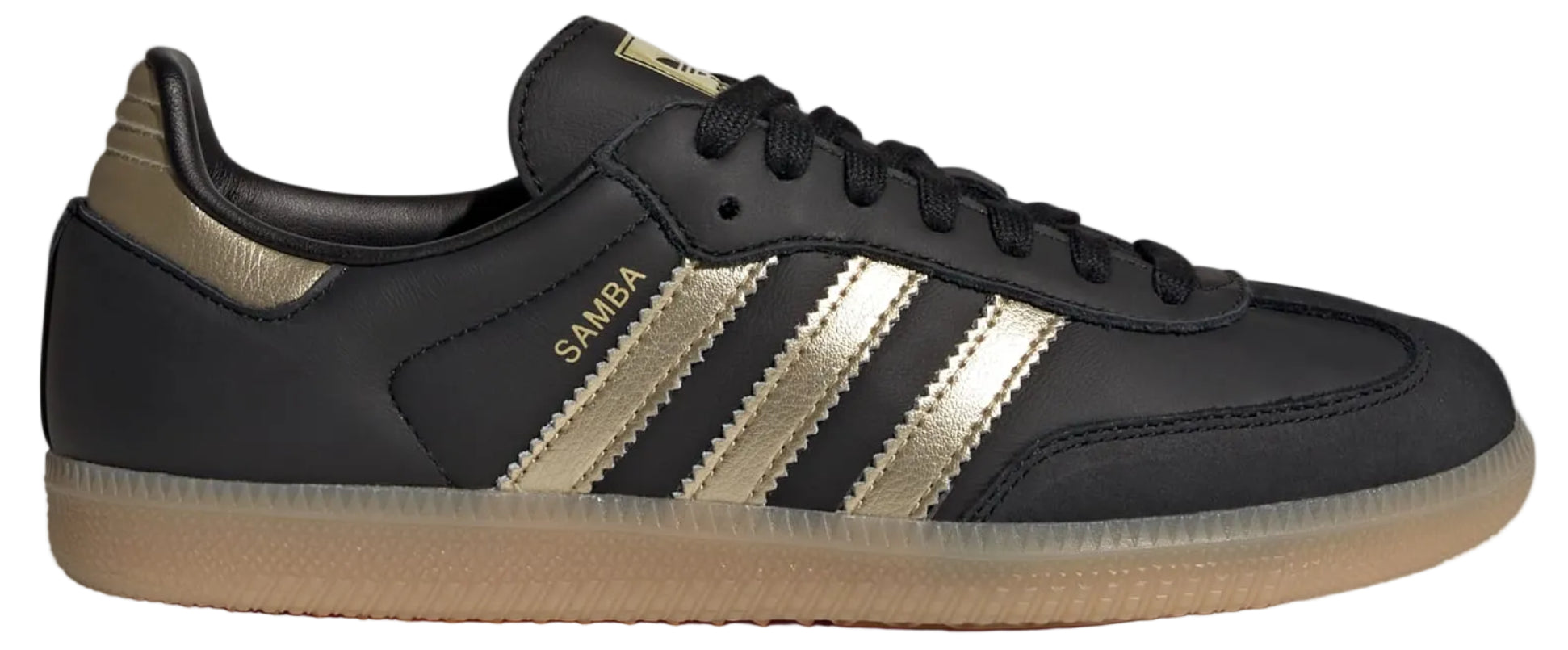 Adidas Samba OG Core Black Thermal Chrome Gum (Women's)