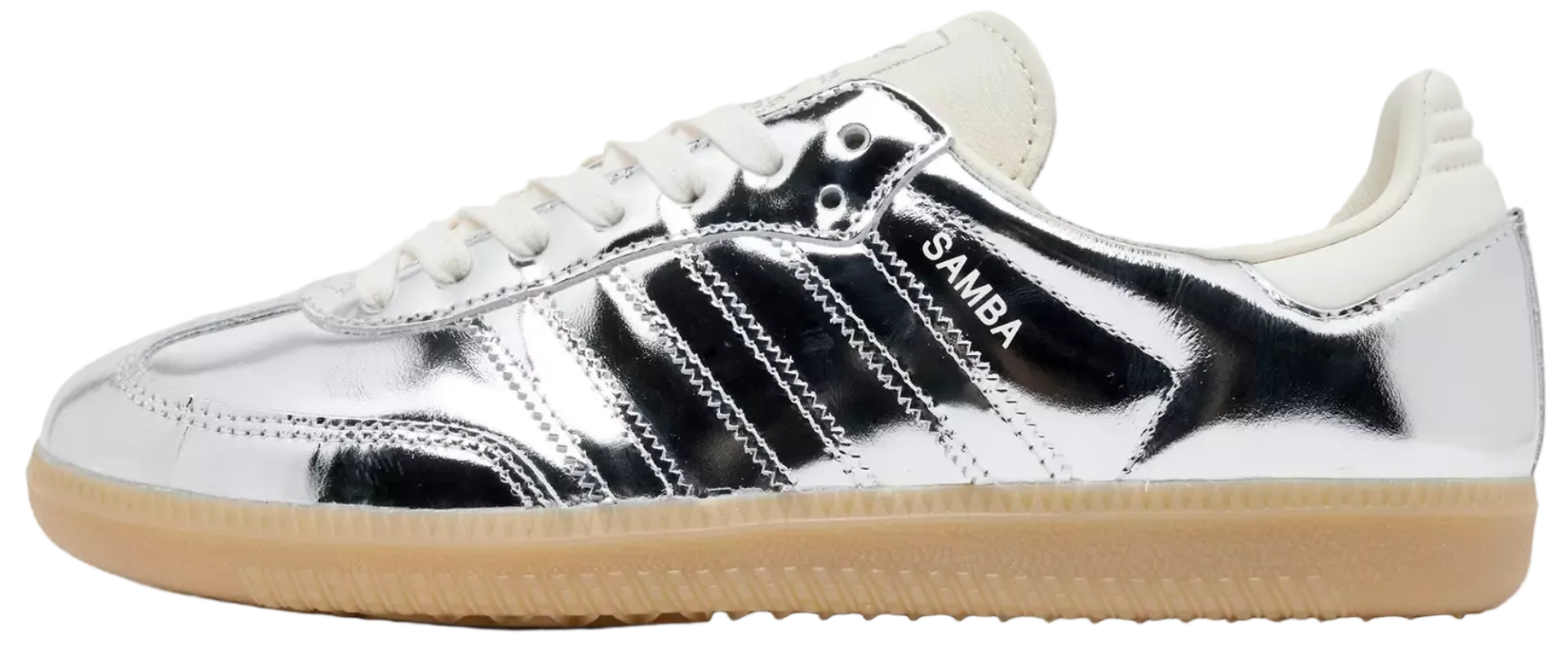 Adidas Samba OG Silver Metallic Gum (Women's)