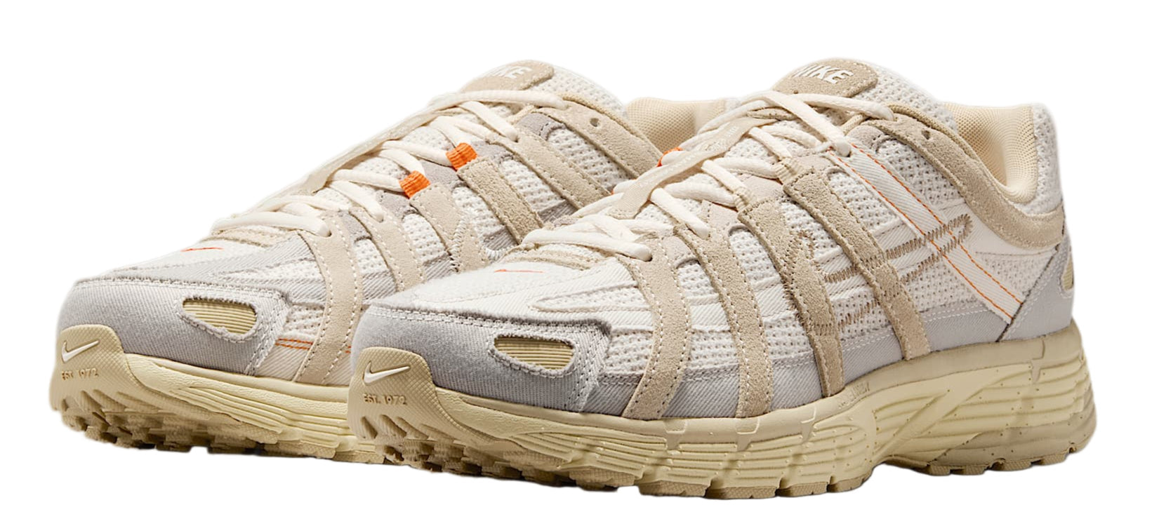 Nike P-6000 College Grey Khaki Safety Orange