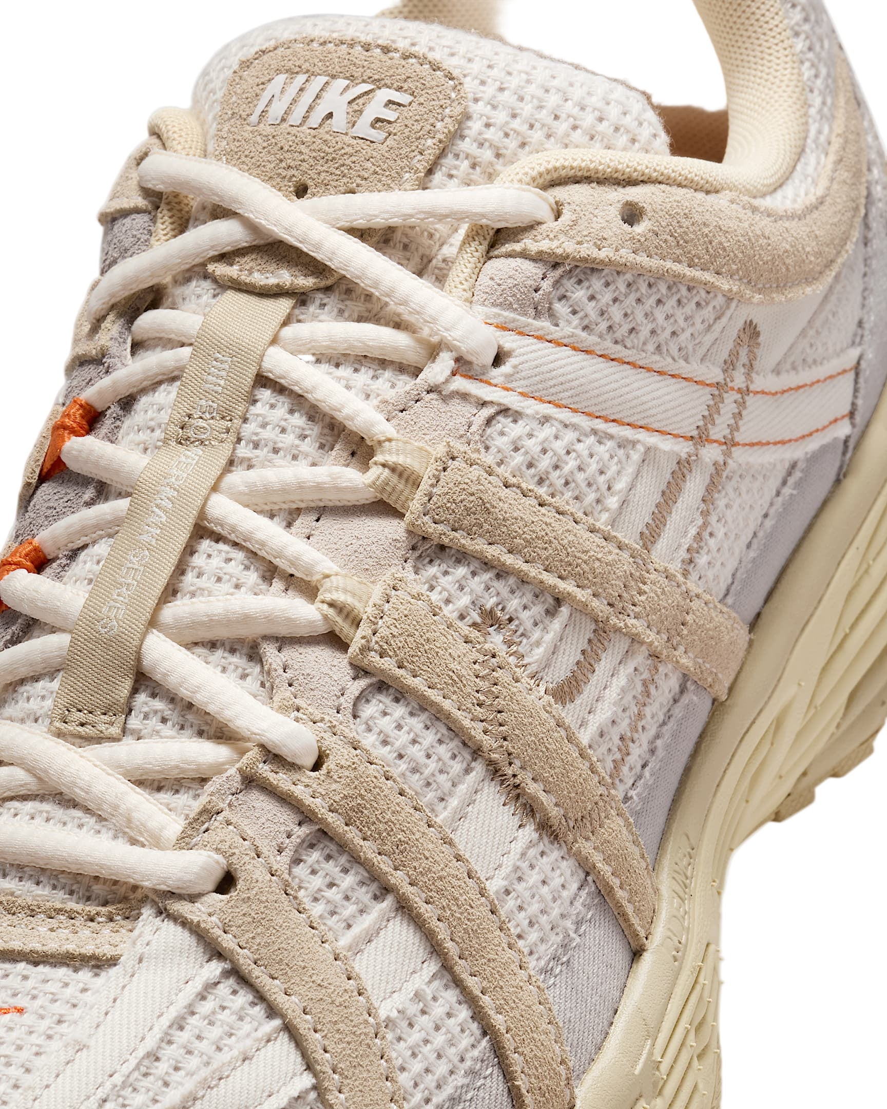 Nike P-6000 College Grey Khaki Safety Orange