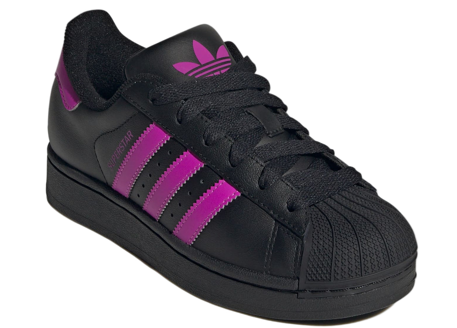 Adidas Originals Superstar II Black Flash Pink (GS)