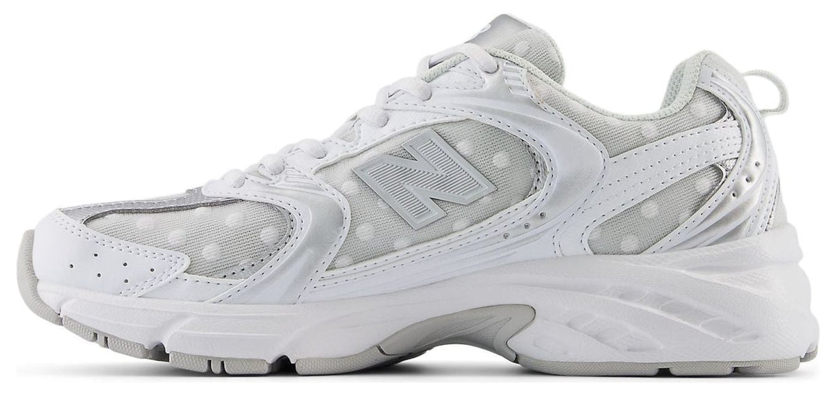 New Balance 530 Silver Metallic Polka Dots