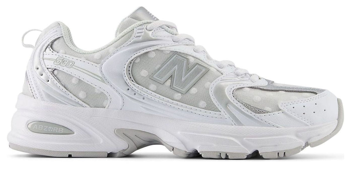 New Balance 530 Silver Metallic Polka Dots
