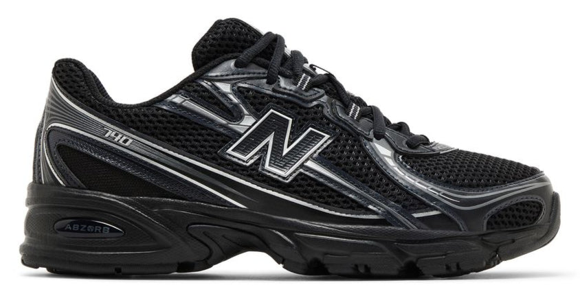 New Balance 740v2 Black Grey Silver