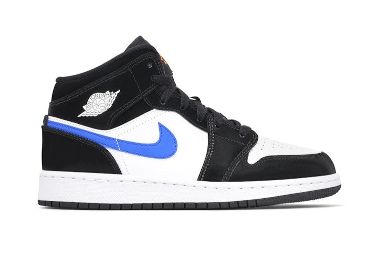 Jordan 1 Mid Black Racer Blue White (GS)