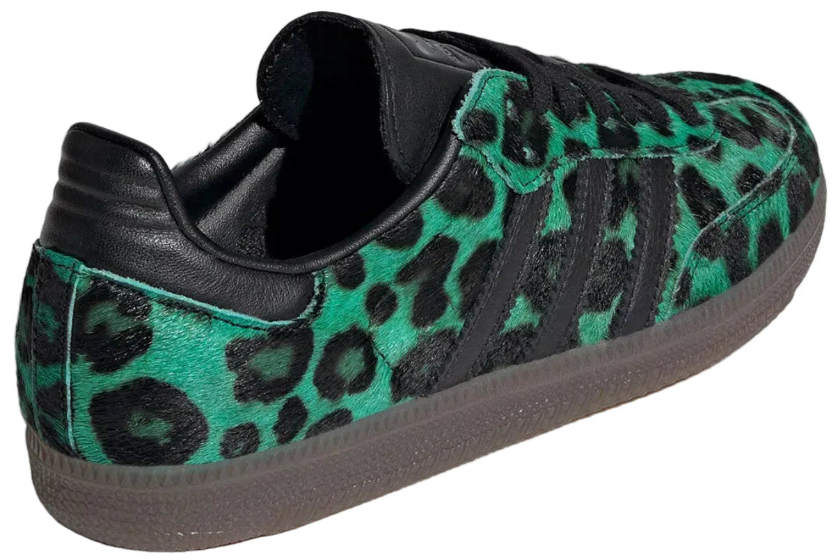Adidas Samba OG Leopard Semi Screaming Green (Women's)