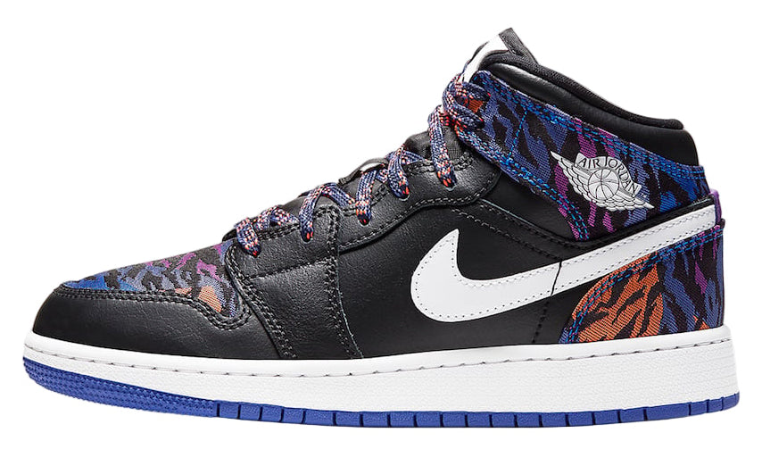 Jordan 1 Mid Multi-Color Tiger Stripe (GS)
