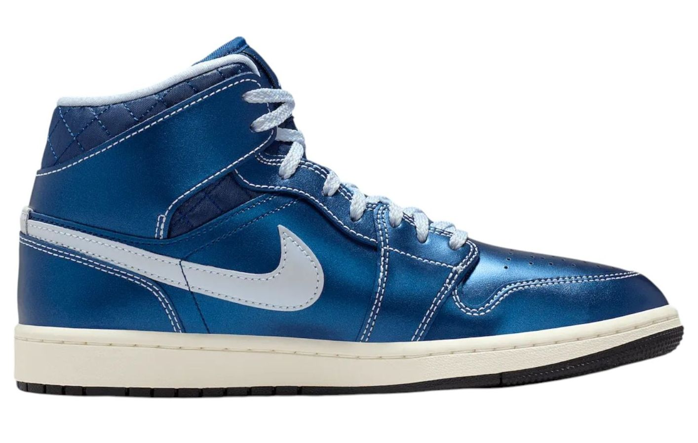 Jordan 1 Mid SE Metallic Blue Quilted (Women's)