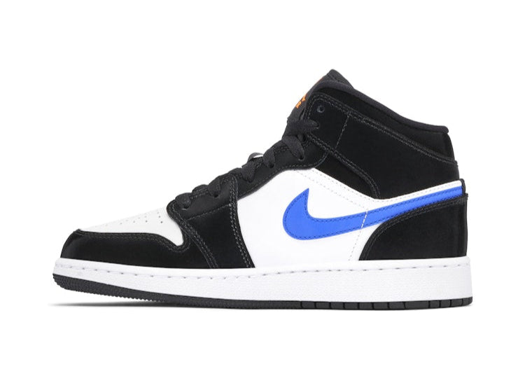 Jordan 1 Mid Black Racer Blue White (GS)