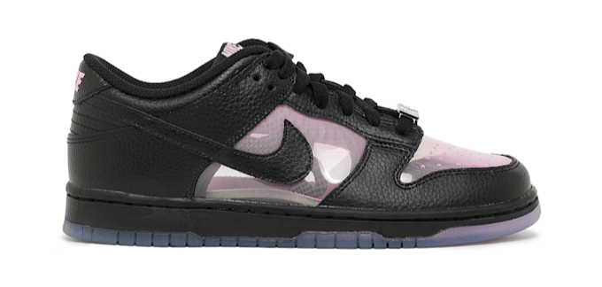 Nike Dunk Low Retro Transparent Black Pink Rise