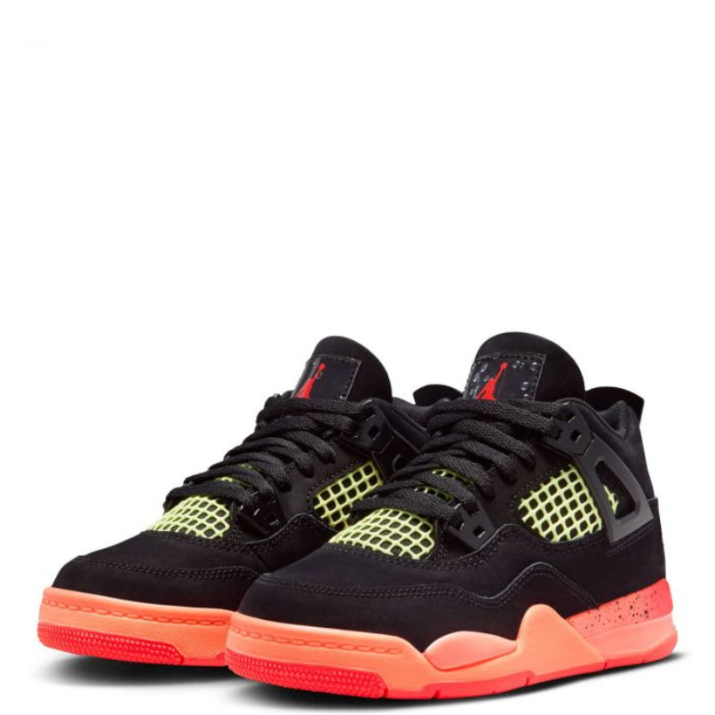 Jordan 4 Retro Black Infrared Barely Volt (PS)