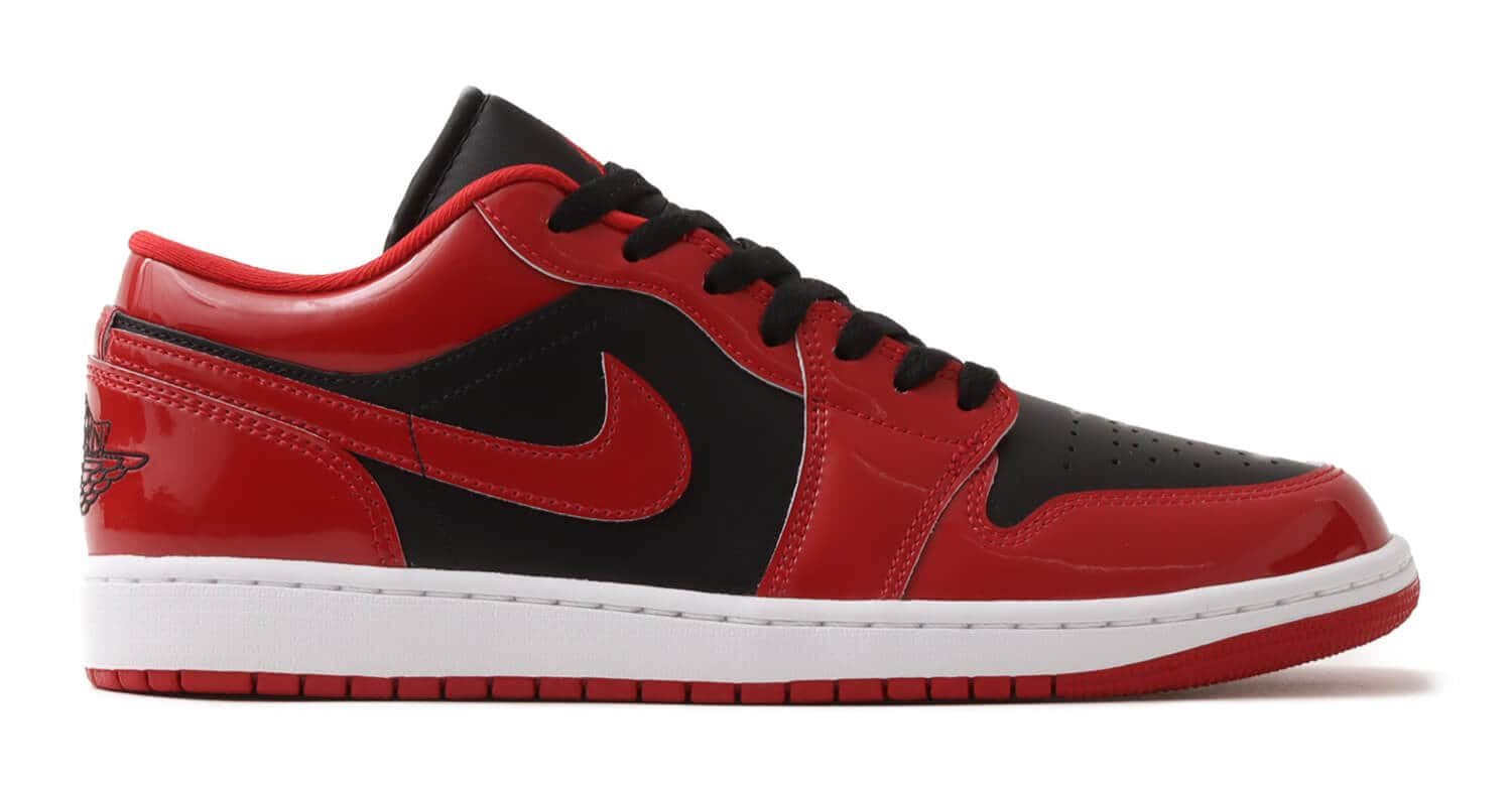 Jordan 1 Low SE Patent Varsity Red Black
