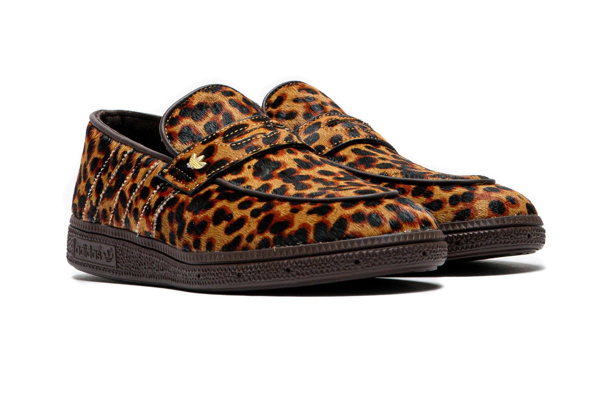 Adidas Handball Spezial Loafer Leopard Print Dark Brown (Women's)