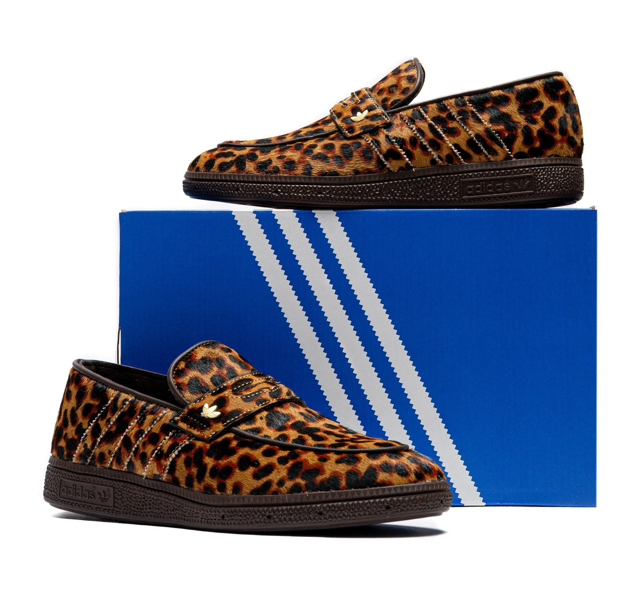 Adidas Handball Spezial Loafer Leopard Print Dark Brown (Women's)