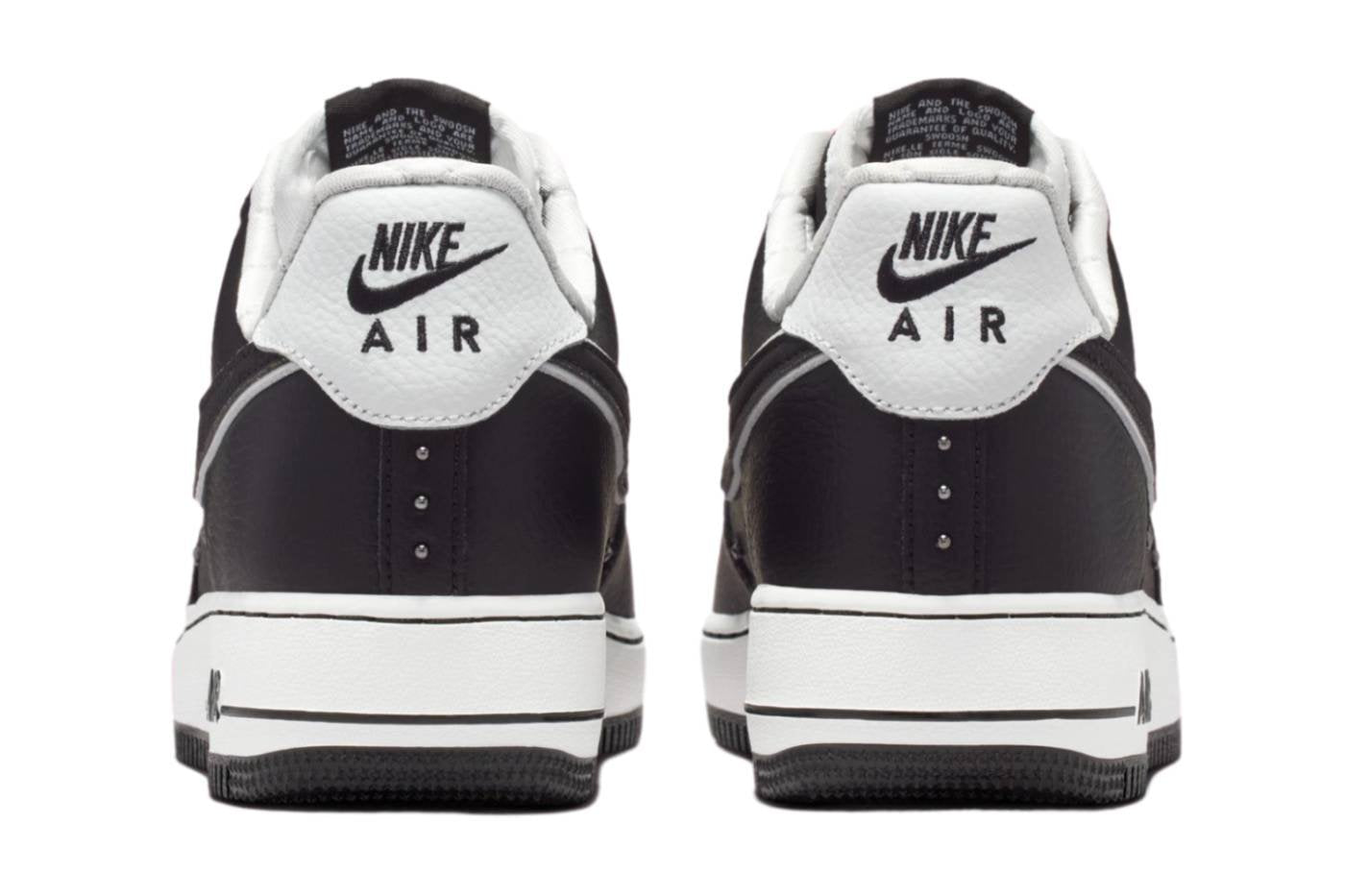 Nike Air Force 1 Low '07 Premium Black White Metallic Dark Grey