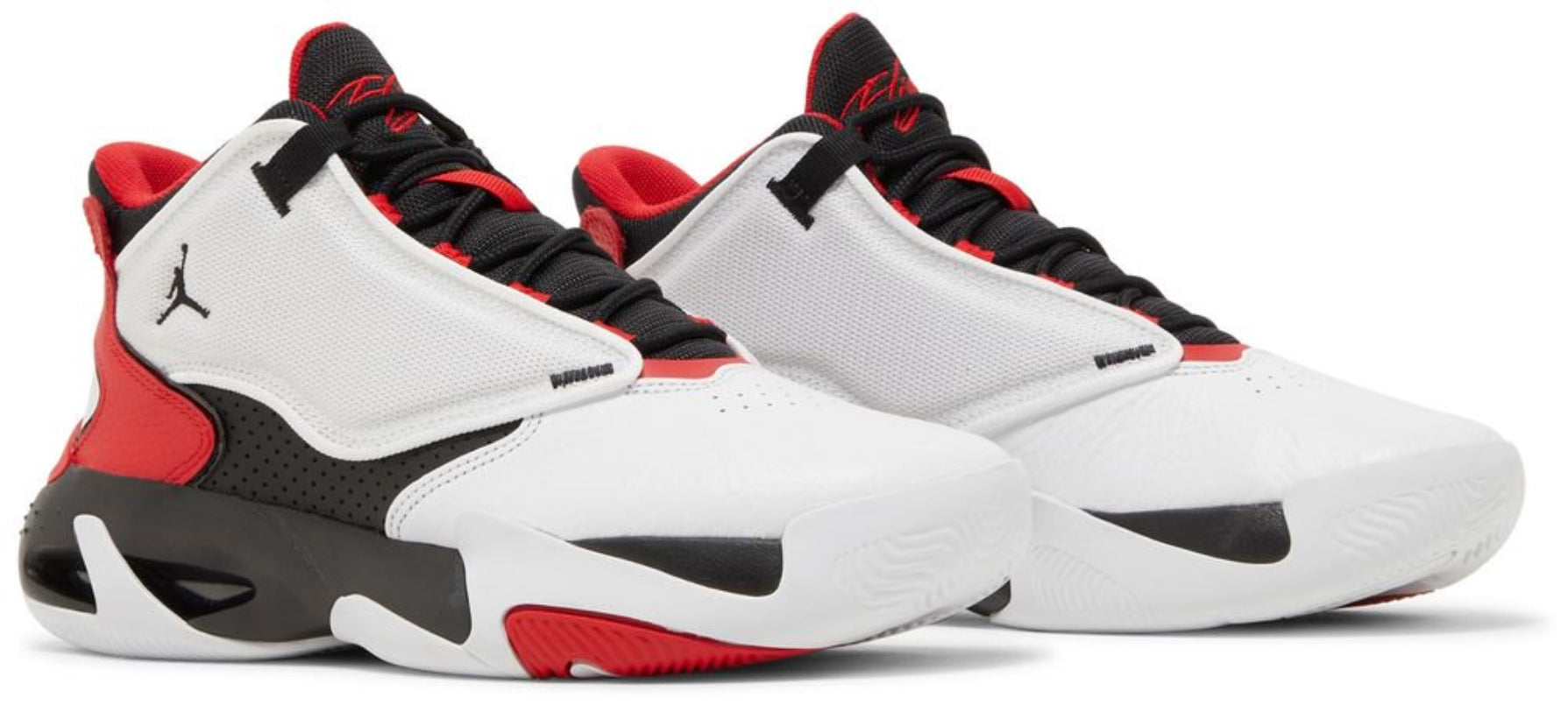 Jordan Max Aura 4 White Black University Red