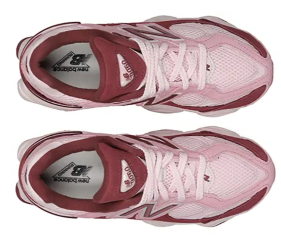 New Balance 9060 Pink Granite Washed Burgundy (GS)
