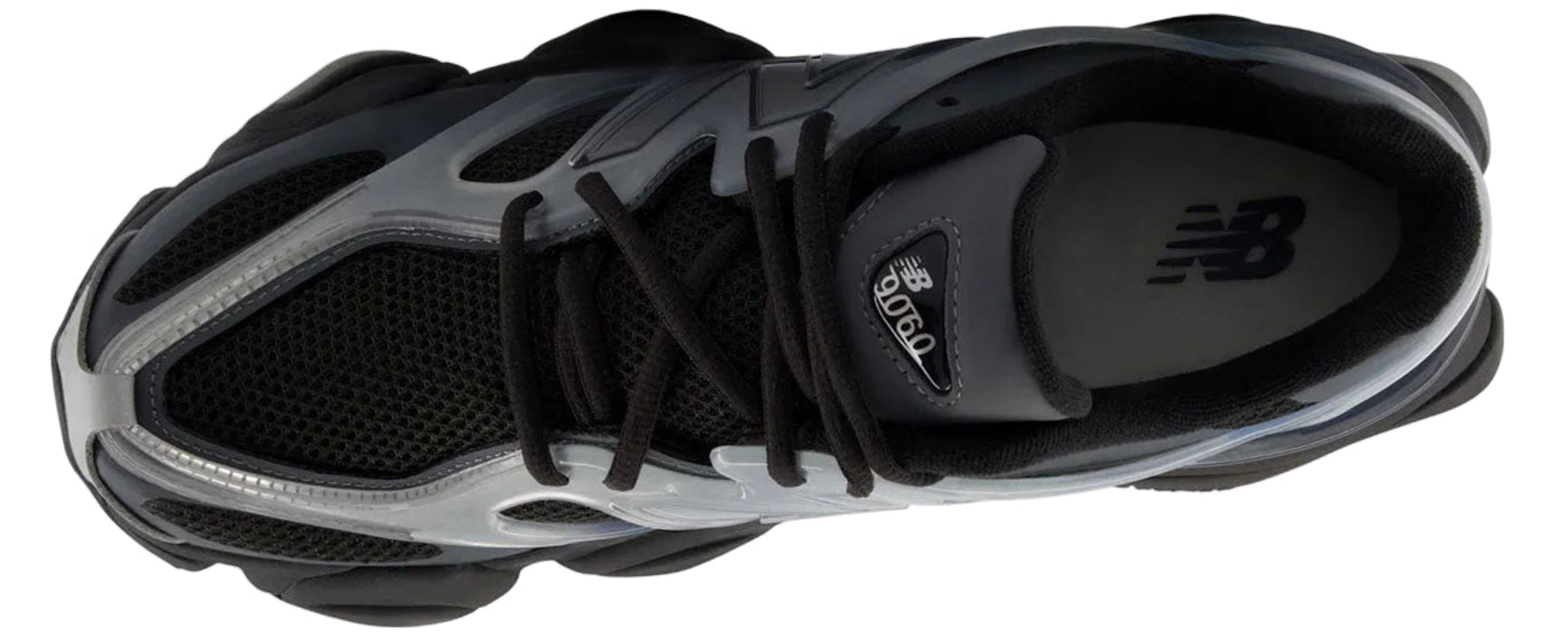 New Balance 9060 X Silver Metallic Black Cement
