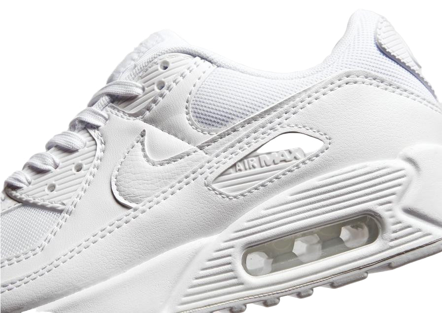 Nike Air Max 90 White Metallic Silver (GS)