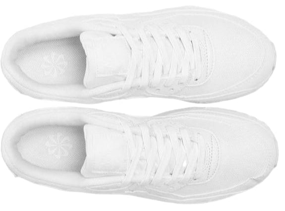 Nike Air Max 90 White Metallic Silver (GS)