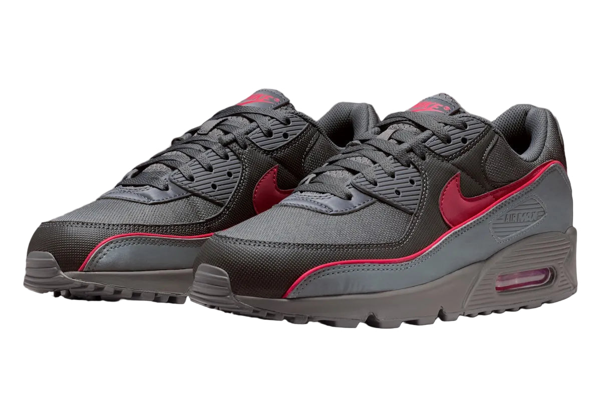 Nike Air Max 90 Premium Iron Grey University Red