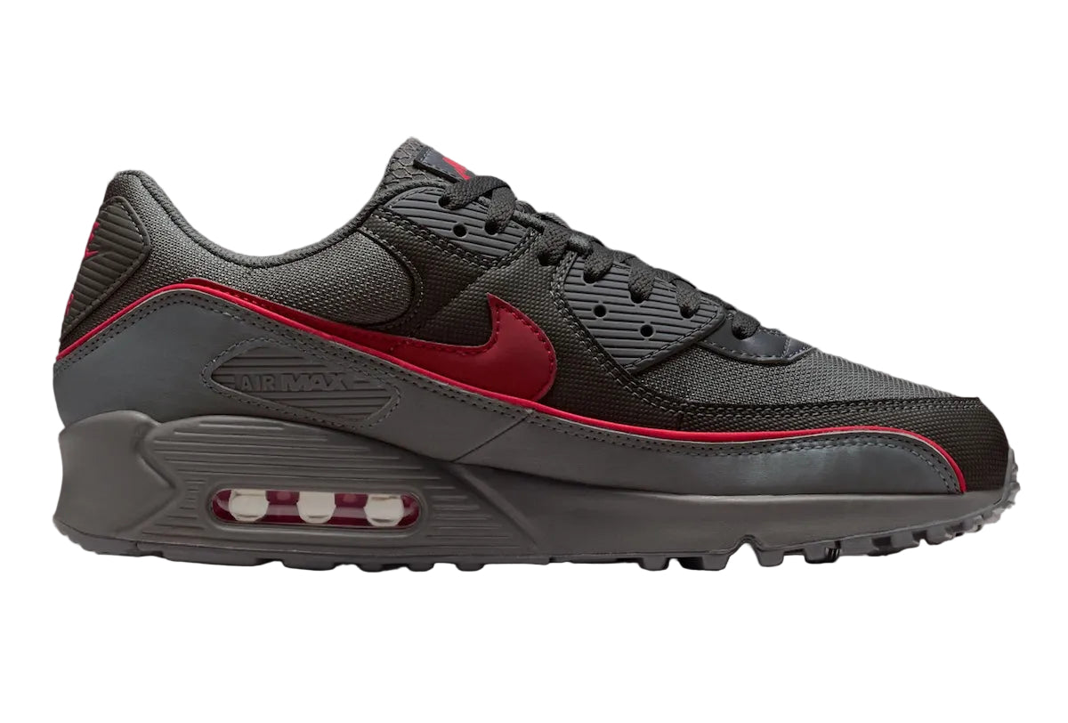 Nike Air Max 90 Premium Iron Grey University Red