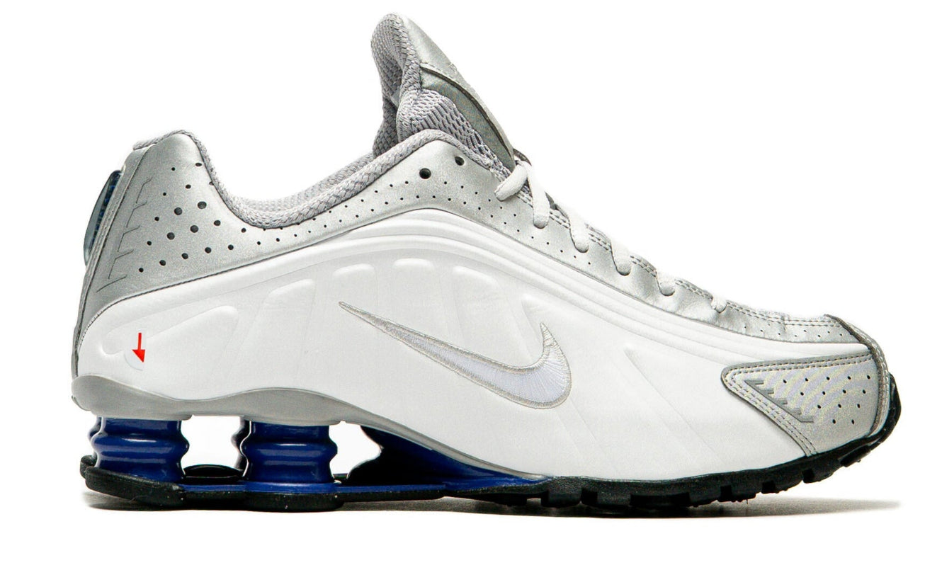 Nike Shox R4 Metallic Silver Deep Royal Blue