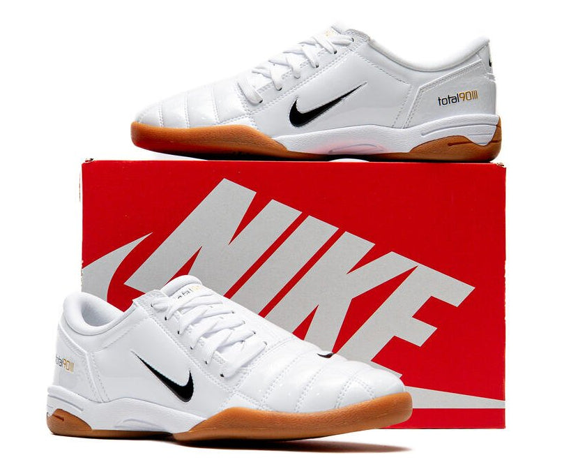 Nike Total 90 3 Patent White Black (Women's)