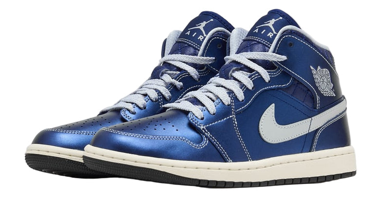 Jordan 1 Mid SE Metallic Blue Quilted (Women's)